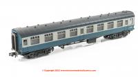 374-062D Graham Farish BR Mk1 SK Second Corridor Coach - E25898 - BR Blue & Grey - Weathered - Era 6/7.